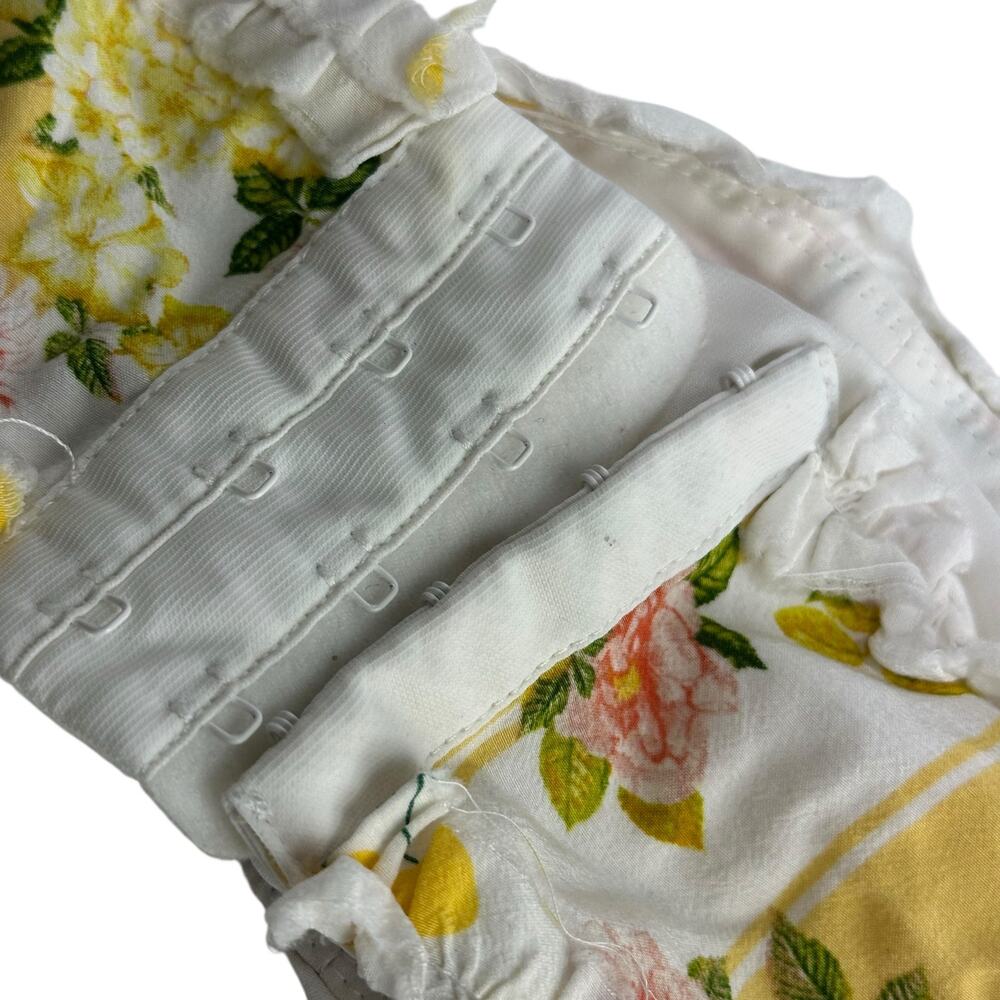 for love and lemons white floral bralette top Size S - Picture 3 of 9